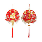 Maxbell Traditional Chinese New Year Decoration with Tassel Adornment Charm Souvenir FU