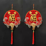 Maxbell Traditional Chinese New Year Decoration with Tassel Adornment Charm Souvenir FU