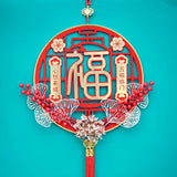 Maxbell Traditional Chinese New Year Decoration with Tassel Adornment Charm Souvenir FU