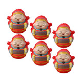 Maxbell 6Pcs Traditional Lucky Figurine Statue Sculpture Ornament for Home Office