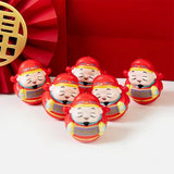 Maxbell 6Pcs Traditional Lucky Figurine Statue Sculpture Ornament for Home Office