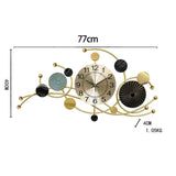 Maxbell Large Wall Clock Circular Decorative Wall Clocks for Hotel Home Wall Decor