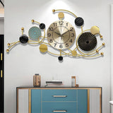 Maxbell Large Wall Clock Circular Decorative Wall Clocks for Hotel Home Wall Decor