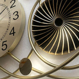 Maxbell Large Wall Clock Circular Decorative Wall Clocks for Hotel Home Wall Decor