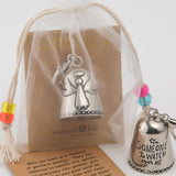Maxbell Hanging Blessing Bell Ornaments Purse with Buckle Home Animals Supplies Bag Style A