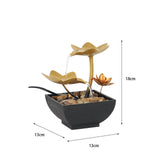Maxbell Portable Waterfall Zen Meditation Fountain Includes Submersible Pump Lotus