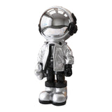 Maxbell 3D Resin Astronaut Standing Figure Statue Floor decoration Cute Argent