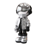 Maxbell 3D Resin Astronaut Standing Figure Statue Floor decoration Cute Argent