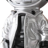 Maxbell 3D Resin Astronaut Standing Figure Statue Floor decoration Cute Argent