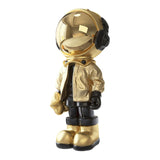 Maxbell 3D Resin Astronaut Standing Figure Statue Floor decoration Cute Aureate