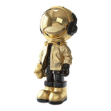 Maxbell 3D Resin Astronaut Standing Figure Statue Floor decoration Cute Aureate