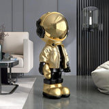 Maxbell 3D Resin Astronaut Standing Figure Statue Floor decoration Cute Aureate