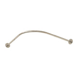 Maxbell Adjustable Shower Curtain Rod Strong L Shaped for Wardrobe Drawing Room