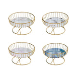 Maxbell Fruit Basket Table Centerpiece for Household Garden Dining Table Living Room White Aureate