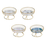 Maxbell Fruit Basket Table Centerpiece for Household Garden Dining Table Living Room White Aureate