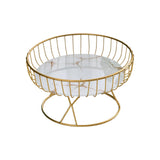 Maxbell Fruit Basket Table Centerpiece for Household Garden Dining Table Living Room White Aureate