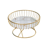Maxbell Fruit Basket Table Centerpiece for Household Garden Dining Table Living Room White Aureate