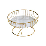 Maxbell Fruit Basket Table Centerpiece for Household Garden Dining Table Living Room White Aureate