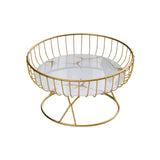 Maxbell Fruit Basket Table Centerpiece for Household Garden Dining Table Living Room White Aureate