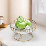 Maxbell Fruit Basket Table Centerpiece for Household Garden Dining Table Living Room White Aureate