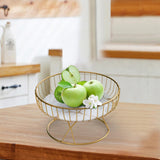 Maxbell Fruit Basket Table Centerpiece for Household Garden Dining Table Living Room White Aureate