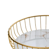 Maxbell Fruit Basket Table Centerpiece for Household Garden Dining Table Living Room White Aureate