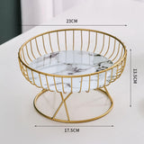 Maxbell Fruit Basket Table Centerpiece for Household Garden Dining Table Living Room White Black