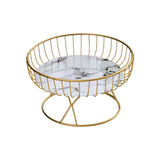 Maxbell Fruit Basket Table Centerpiece for Household Garden Dining Table Living Room White Black
