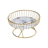 Maxbell Fruit Basket Table Centerpiece for Household Garden Dining Table Living Room White Black