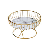 Maxbell Fruit Basket Table Centerpiece for Household Garden Dining Table Living Room White Black
