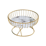 Maxbell Fruit Basket Table Centerpiece for Household Garden Dining Table Living Room White Black