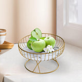 Maxbell Fruit Basket Table Centerpiece for Household Garden Dining Table Living Room White Black
