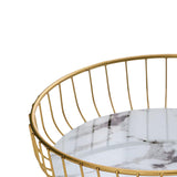 Maxbell Fruit Basket Table Centerpiece for Household Garden Dining Table Living Room White Black