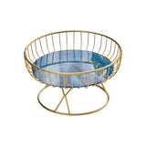 Maxbell Fruit Basket Table Centerpiece for Household Garden Dining Table Living Room Blue