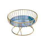 Maxbell Fruit Basket Table Centerpiece for Household Garden Dining Table Living Room Blue