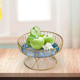 Maxbell Fruit Basket Table Centerpiece for Household Garden Dining Table Living Room Blue