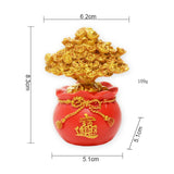 Maxbell Fortune Miniature Statue Collectible Treasure Pocket Sculpture for Cabinet StyleA