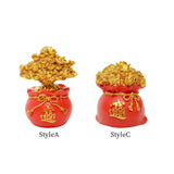 Maxbell Fortune Miniature Statue Collectible Treasure Pocket Sculpture for Cabinet StyleA
