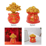 Maxbell Fortune Miniature Statue Collectible Treasure Pocket Sculpture for Cabinet StyleA