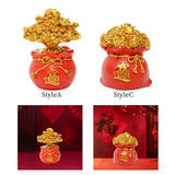 Maxbell Fortune Miniature Statue Collectible Treasure Pocket Sculpture for Cabinet StyleA
