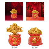 Maxbell Fortune Miniature Statue Collectible Treasure Pocket Sculpture for Cabinet StyleA