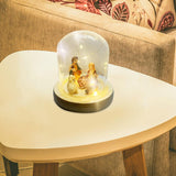 Maxbell Nativity Scene with LED Lights Birth of Jesus Manger Miniatures for Desktop