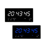 Maxbell Rectangle Digital Wall Clock USB Indoor Temperature Day of Week Large Number White