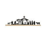 Maxbell Metal Nativity Scene Sets Sculptures for Living Room Office Decoration 45cm