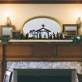 Maxbell Metal Nativity Scene Sets Sculptures for Living Room Office Decoration 45cm