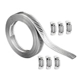 Maxbell Hose Clip with 8Pcs Fasteners Adjustable Durable for Agriculture Machinery