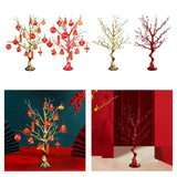 Maxbell Chinese New Year Decoration Artificial Bonsai Charm Pendants Home Decor with Pendant Aureate