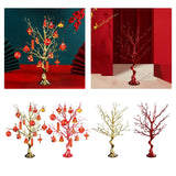 Maxbell Chinese New Year Decoration Artificial Bonsai Charm Pendants Home Decor with Pendant Aureate