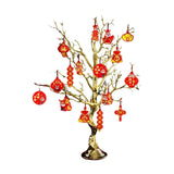 Maxbell Chinese New Year Decoration Artificial Bonsai Charm Pendants Home Decor with Pendant Aureate