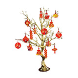 Maxbell Chinese New Year Decoration Artificial Bonsai Charm Pendants Home Decor with Pendant Aureate